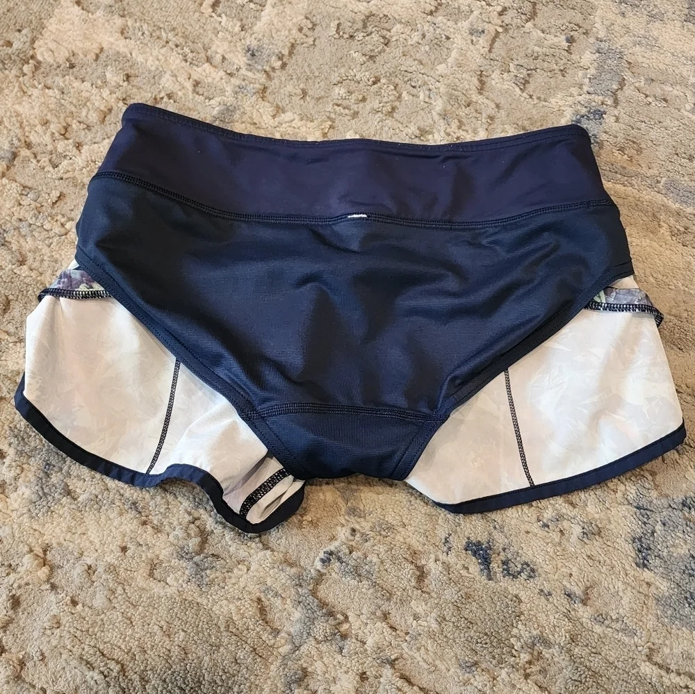 Lululemon Run:‎ Speed Short *4-way Stretch Iridescent Multi / Deep Navy